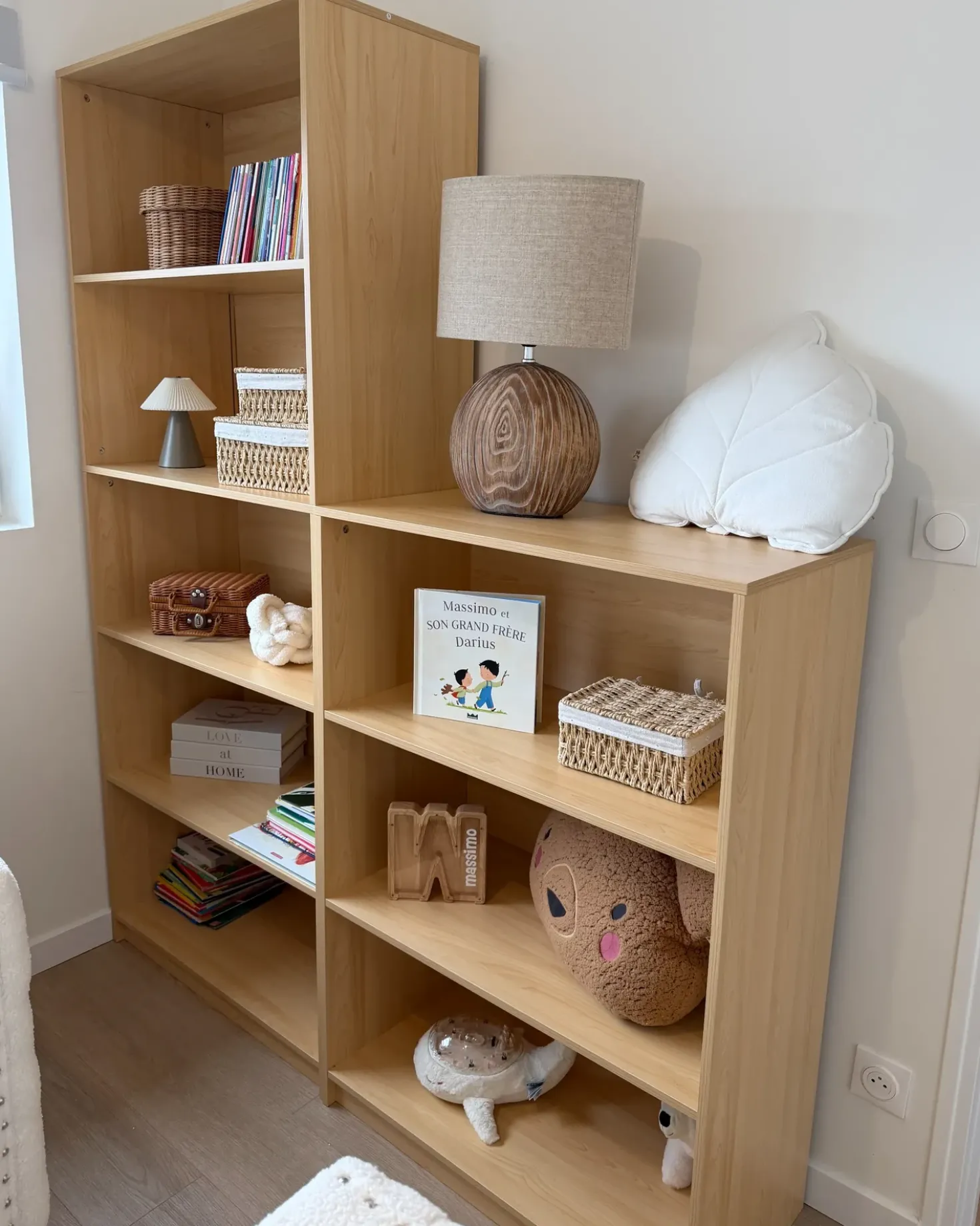 Libreria a 5 ripiani ZEHNA 197 cm Marrone chiaro