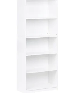 Libreria a 5 ripiani ZEHNA 197 cm Bianco