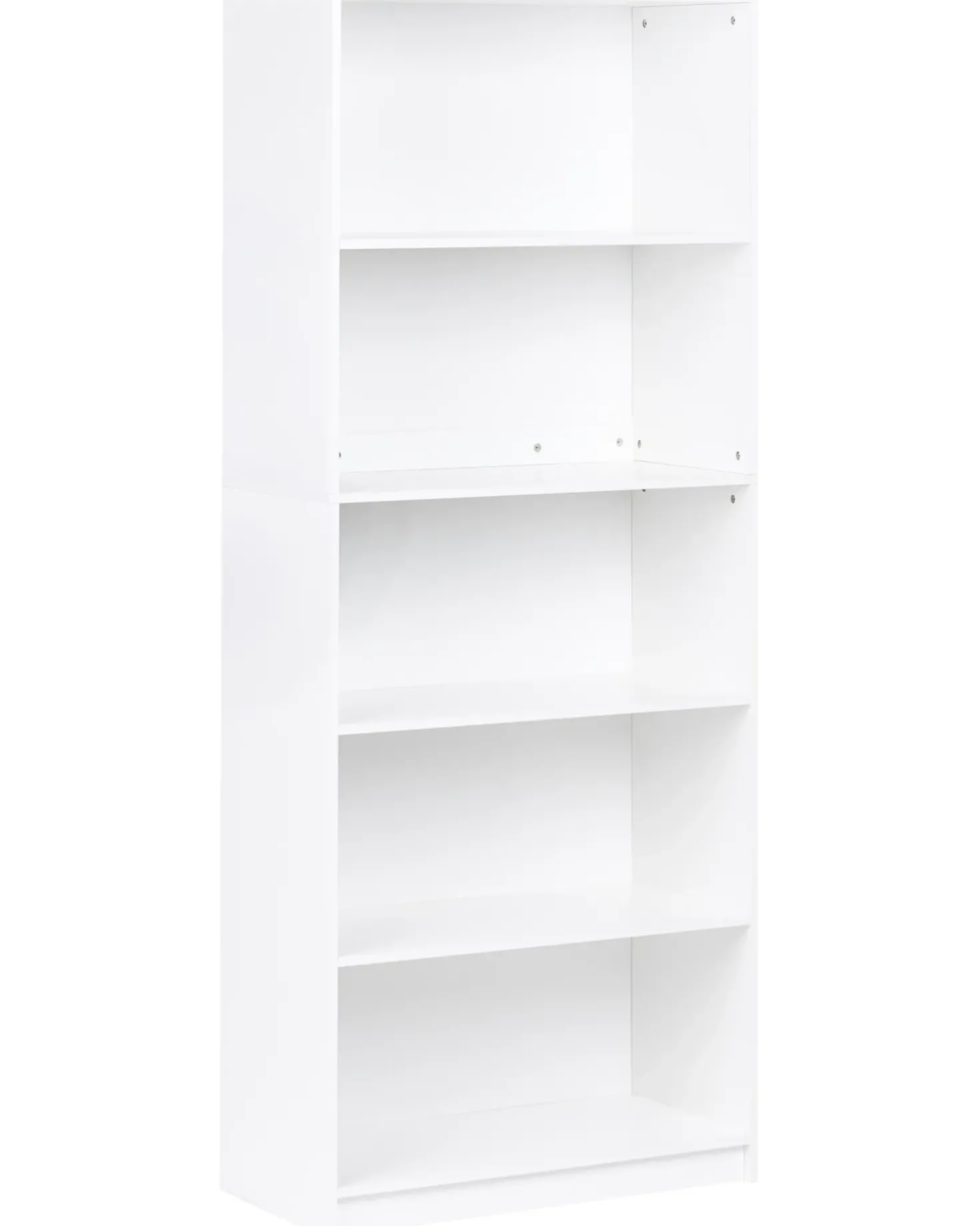 Libreria a 5 ripiani ZEHNA 197 cm Bianco