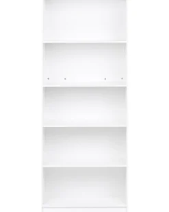 Libreria a 5 ripiani ZEHNA 197 cm Bianco