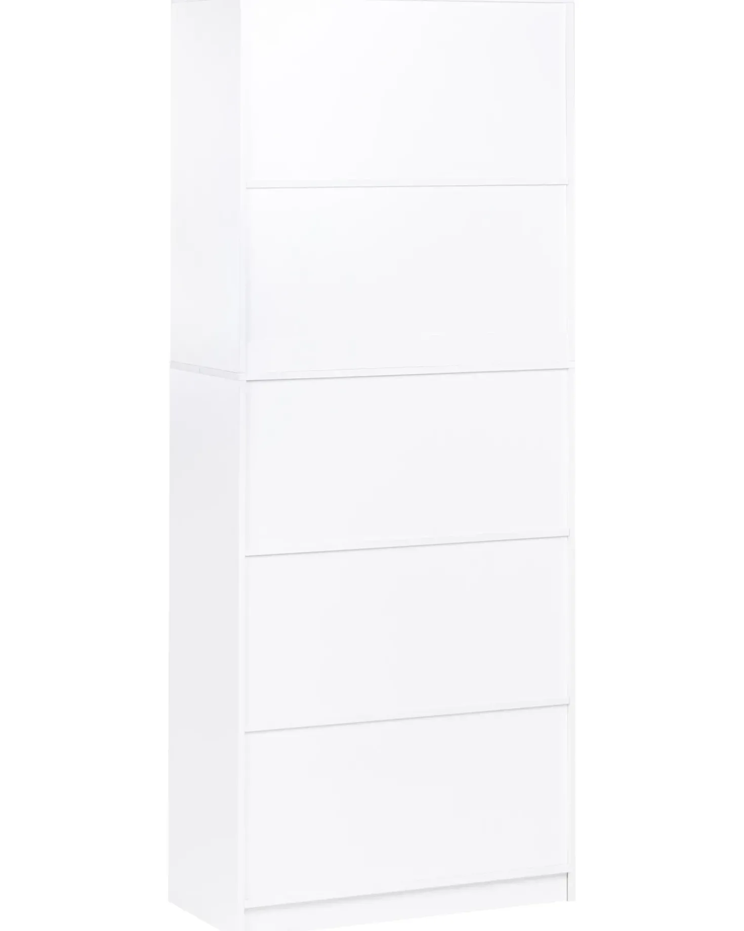Libreria a 5 ripiani ZEHNA 197 cm Bianco