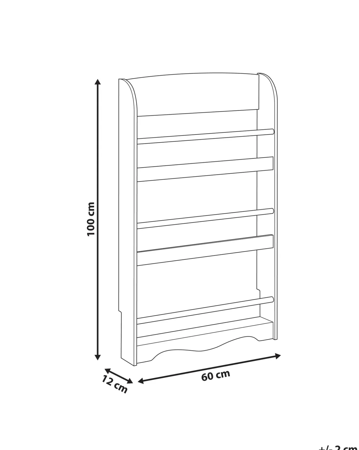 Libreria a parete LILOET 100 cm Verde chiaro