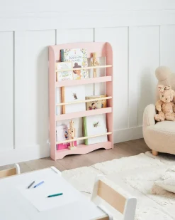 Libreria a parete LILOET 100 cm Rosa pastello