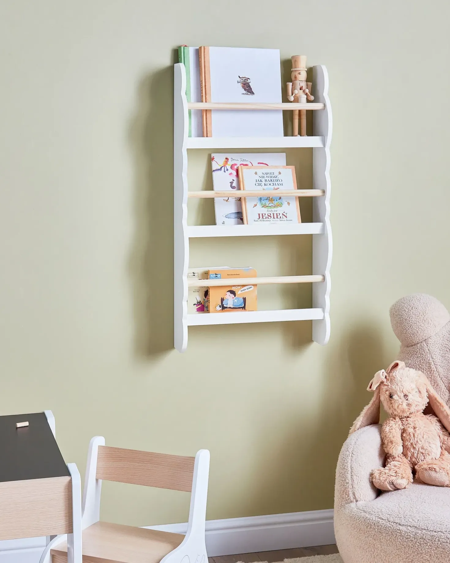 Libreria a parete RIGOLET 80 cm Bianco