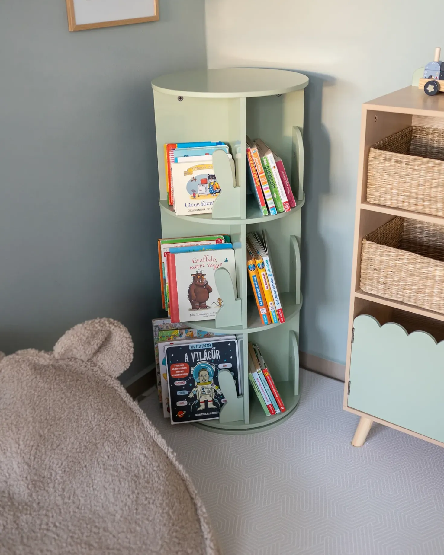Libreria girevole CANEY 94 cm Verde chiaro