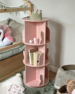 Libreria girevole CANEY 94 cm Rosa pastello