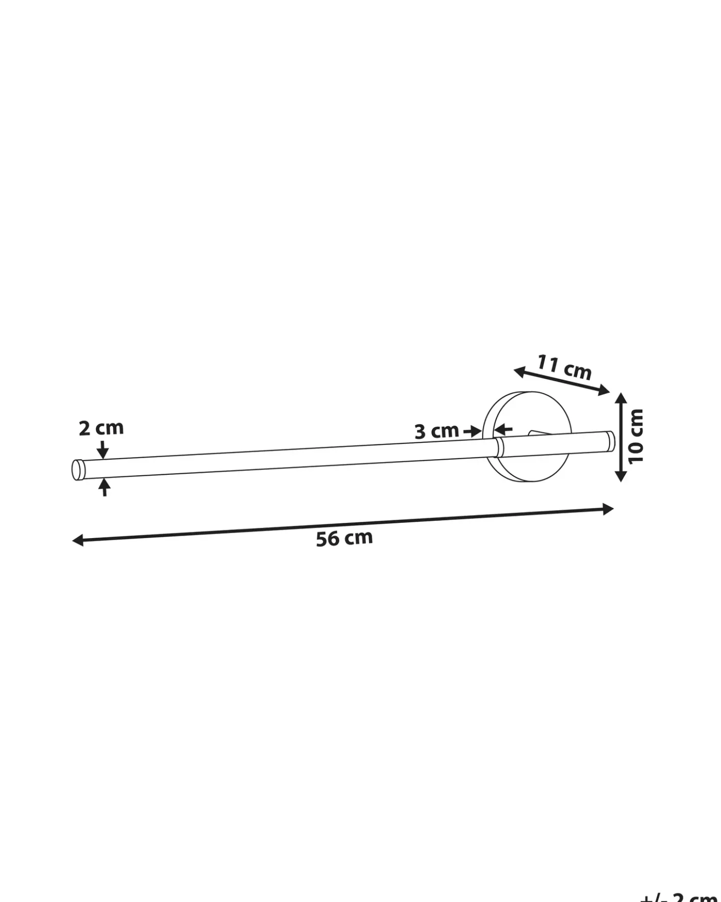 Luce LED per quadri e specchi VOLOGNE Metallo Oro