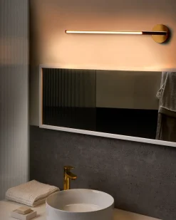 Luce LED per quadri e specchi VOLOGNE Metallo Oro