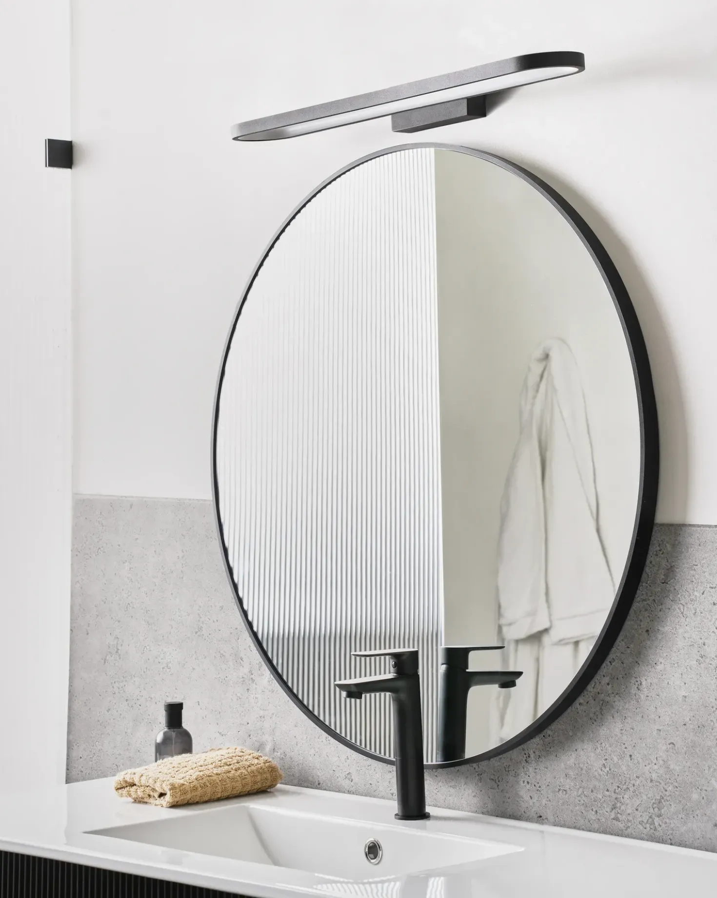 Luce LED per quadri e specchi MIDOU Metallo Nero