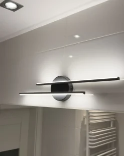 Luce LED per quadri e specchi TOUQUES Metallo Nero