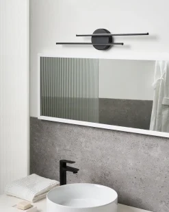 Luce LED per quadri e specchi TOUQUES Metallo Nero