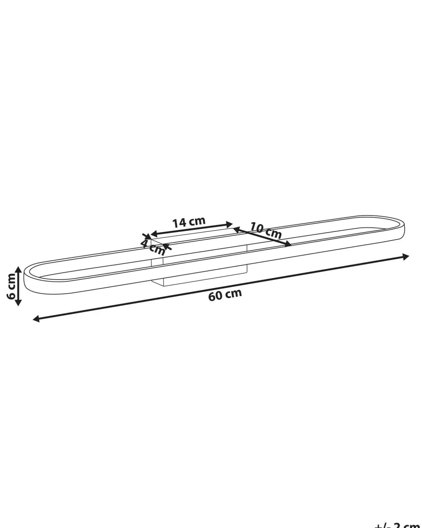 Luce LED per quadri e specchi MIDOU Metallo Marrone