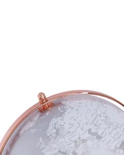 Mappamondo CABOT Argento 28 cm