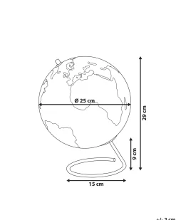 Mappamondo CARTIER Nero 29 cm