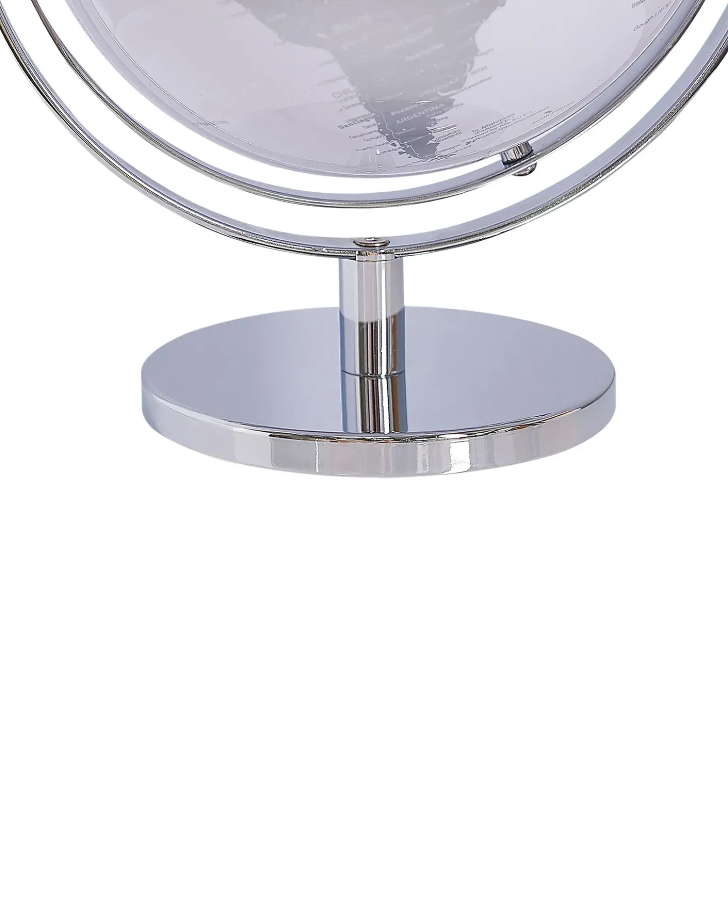Mappamondo DRAKE Argento 33 cm
