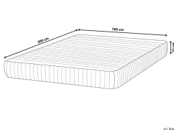 Materasso a molle insacchettate MISTY Durezza alta H3/4 180 x 200 cm