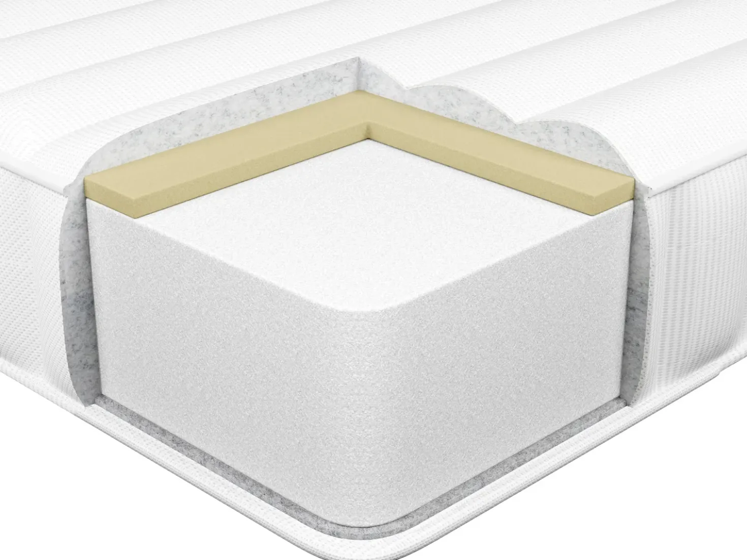 Materasso in Memory Foam SERENITY Durezza media H2/3 160 x 200 cm