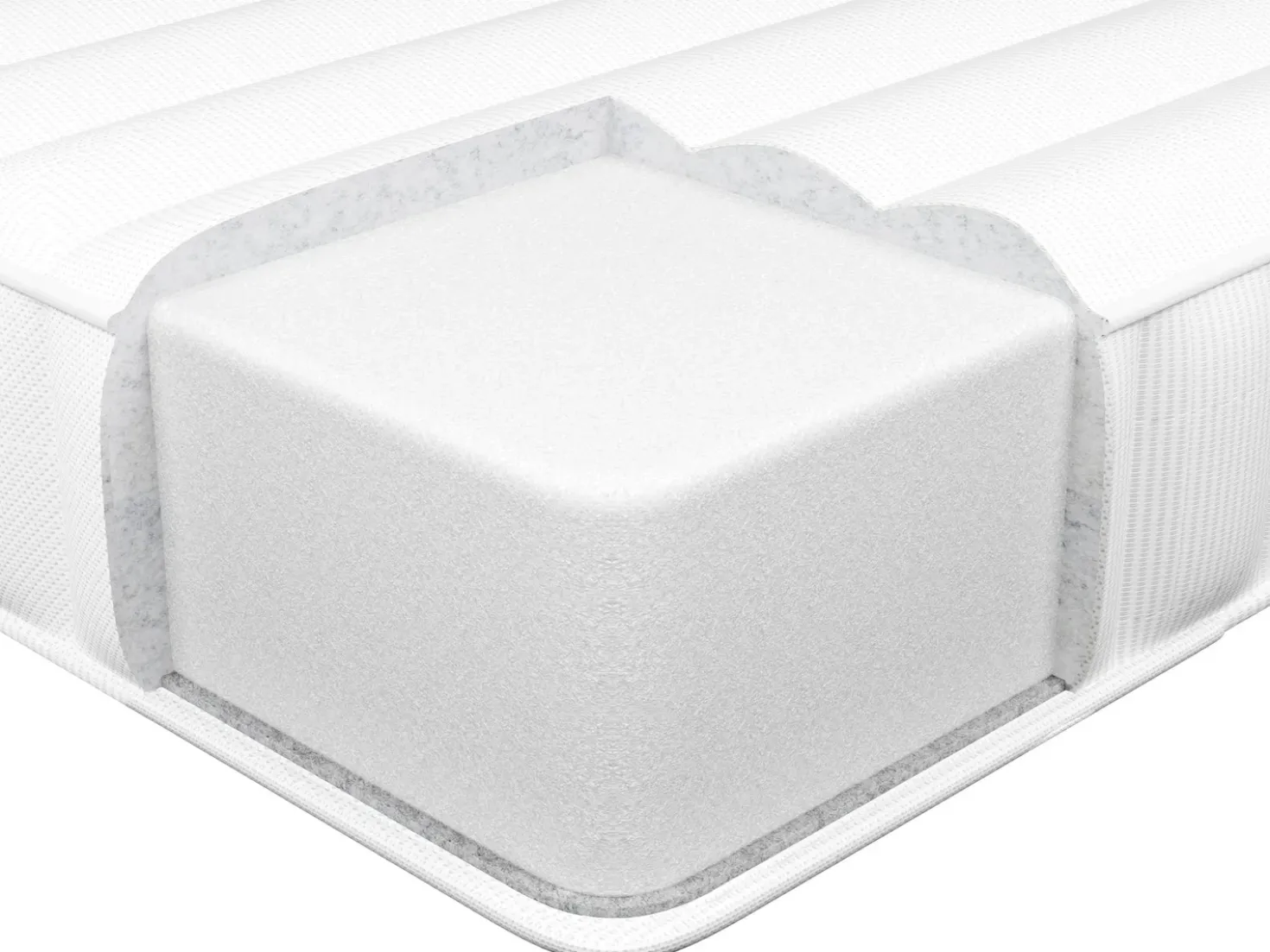 Materasso in schiuma per letto estraibile CLEVER Durezza media H2/3 90 x 130/160/200 cm