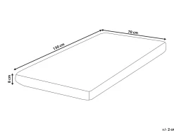 Materasso per lettino in schiuma CUDDLY Durezza media H2/3 70 x 130 cm