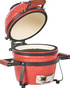 Mini barbecue a carbonella KAMADO Ceramica Rosso
