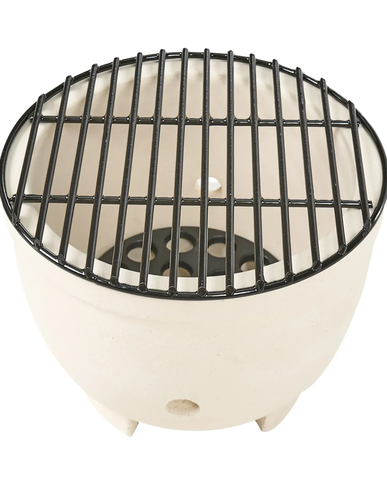 Mini barbecue a carbonella KAMADO Ceramica Rosso