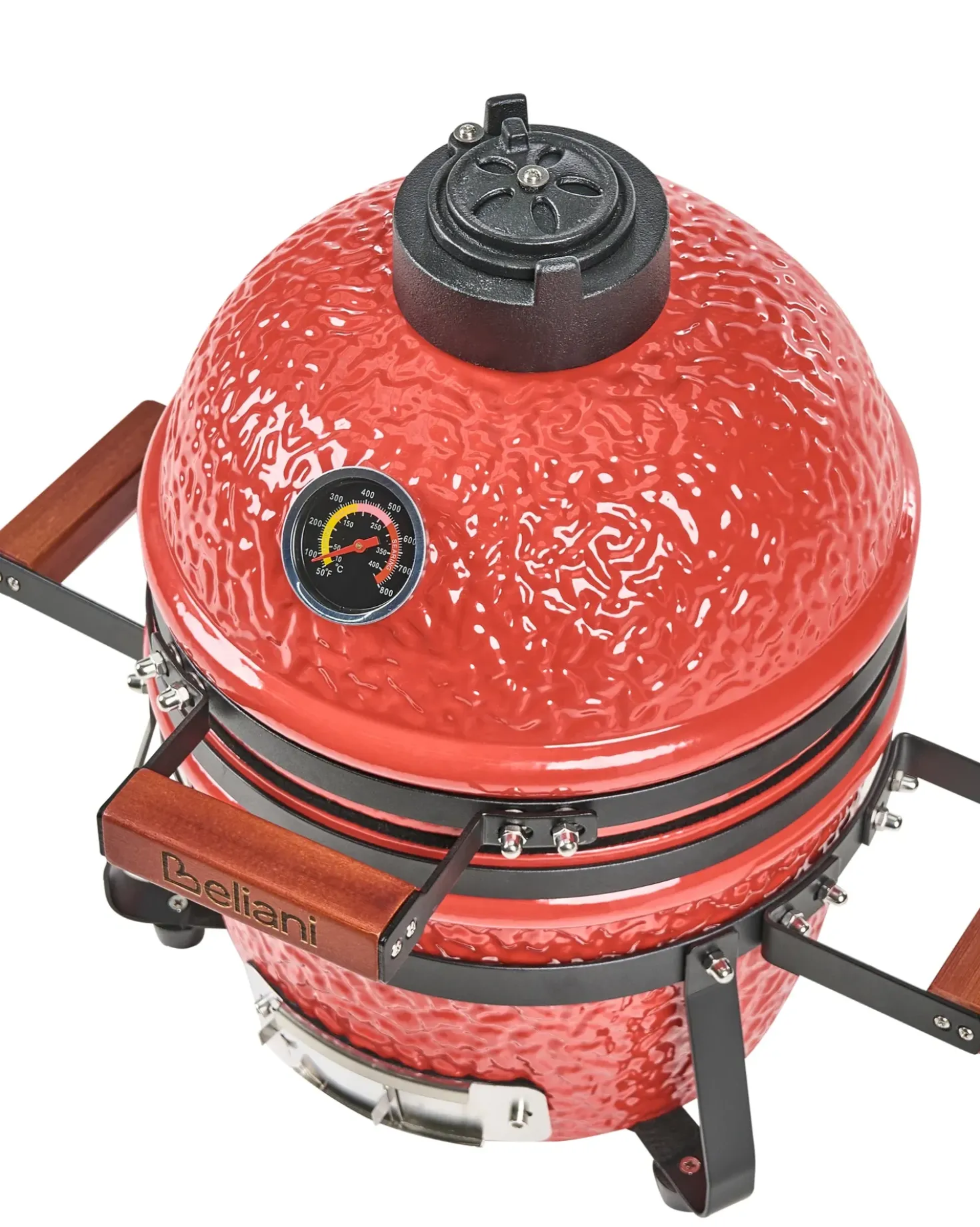 Mini barbecue a carbonella KAMADO Ceramica Rosso