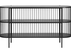 Mobile con 2 ripiani BIRSON 80 cm Nero