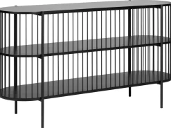 Mobile con 2 ripiani BIRSON 80 cm Nero