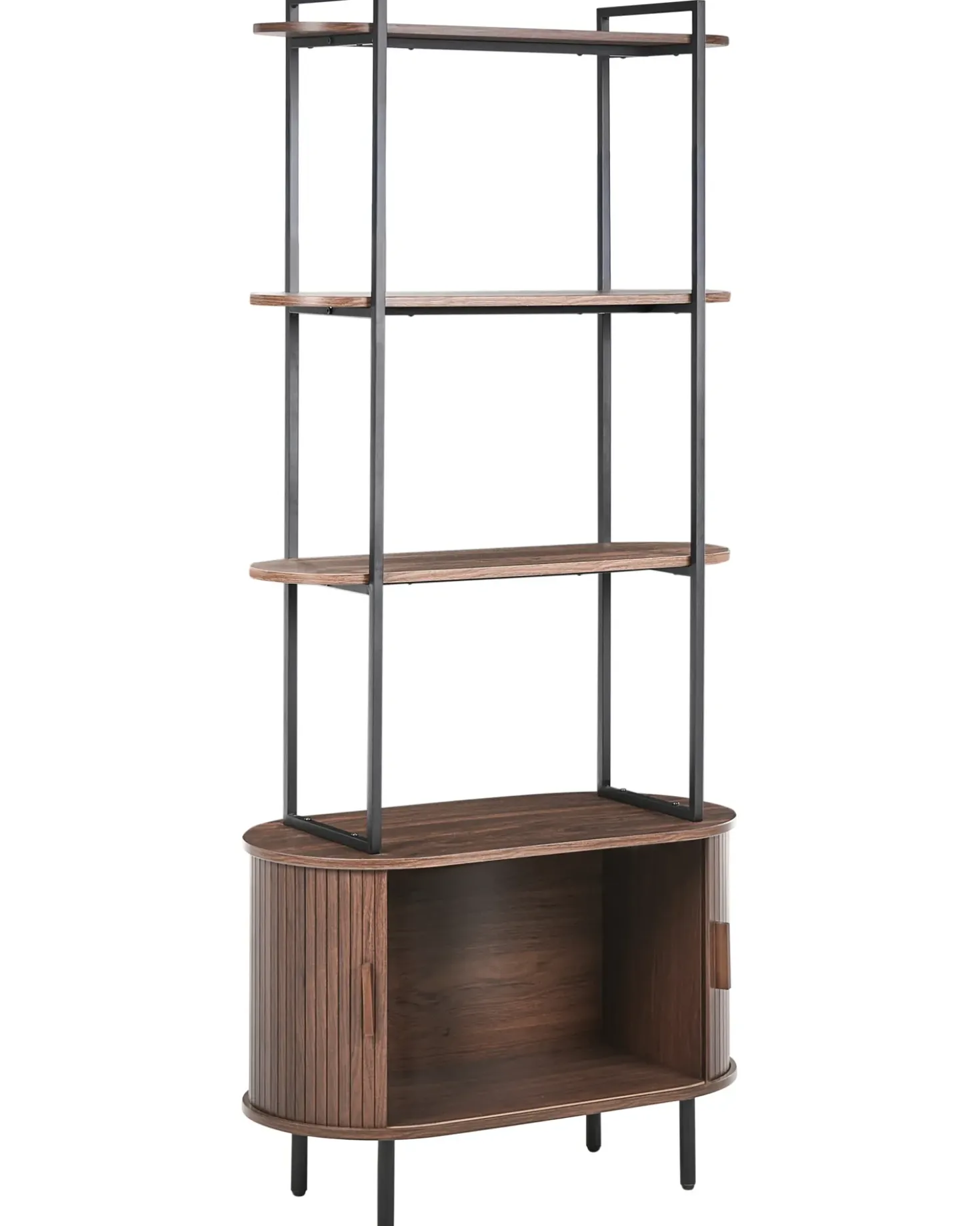 Mobile con 4 ripiani BRADLEY 180 cm Marrone scuro