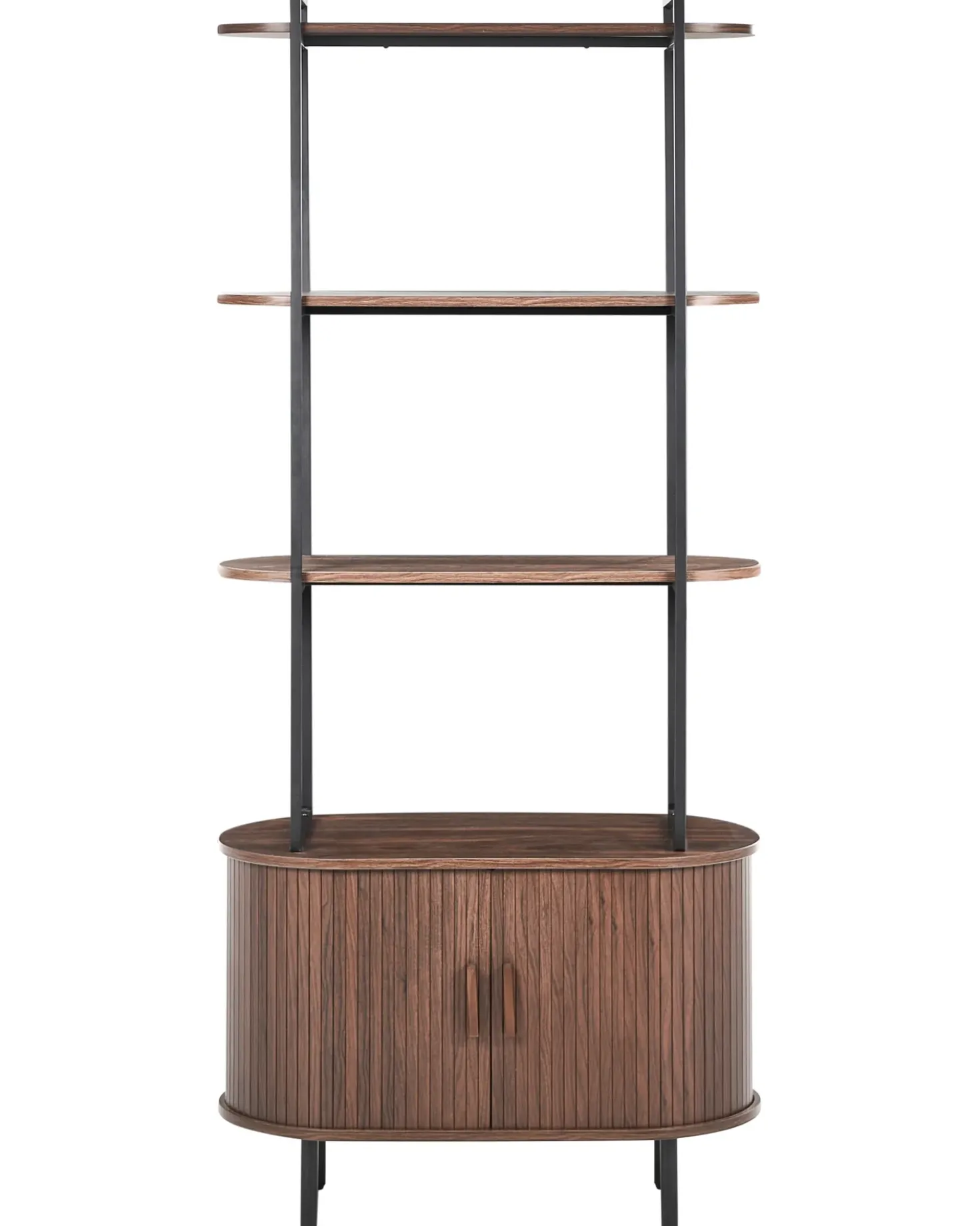 Mobile con 4 ripiani BRADLEY 180 cm Marrone scuro