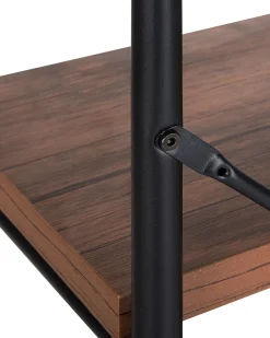 Mobile con 4 ripiani BRISBANE 160 cm Marrone scuro