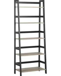 Mobile con 5 ripiani CROYDON 163 cm Nero