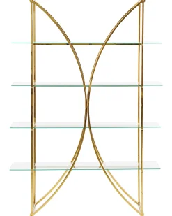 Mobile con 4 ripiani HOLLOW Metallo 175 cm Oro