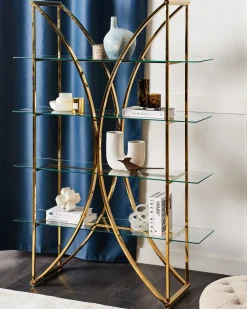 Mobile con 4 ripiani HOLLOW Metallo 175 cm Oro