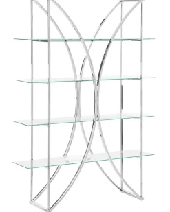 Mobile con 4 ripiani HOLLOW Metallo 175 cm Argento