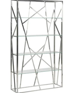 Mobile con 4 ripiani HOXIE Metallo 175 cm Argento