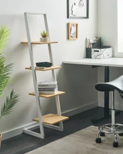 Mobile con 4 ripiani JOPLIN 143 cm Bianco