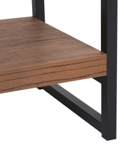 Mobile con 4 ripiani TIFTON 155 cm Marrone scuro