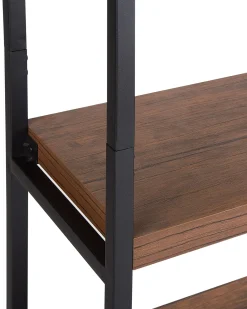 Mobile con 4 ripiani TIFTON 155 cm Marrone scuro