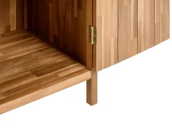 Mobile da cucina per esterni con lavello VENOSA Legno d'acacia Marrone/Argento