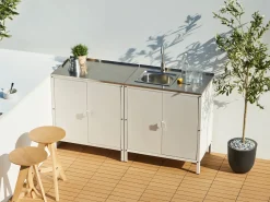 Mobile da cucina per esterni VILAMA Bianco