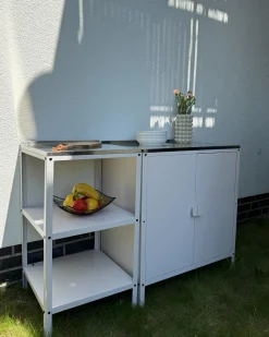 Mobile da cucina per esterni VILAMA Bianco