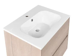 Mobile lavabo a parete con lavabo VITA Marrone chiaro
