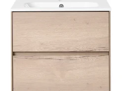Mobile lavabo a parete con lavabo VITA Marrone chiaro