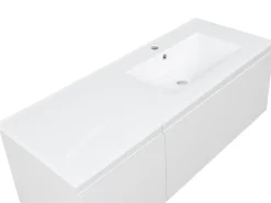 Mobile lavabo a parete con lavabo COROICO Grigio chiaro
