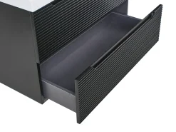 Mobile lavabo a parete con lavabo MAKANA Nero