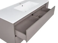 Mobile lavabo a parete con lavabo MANCORA Tortora