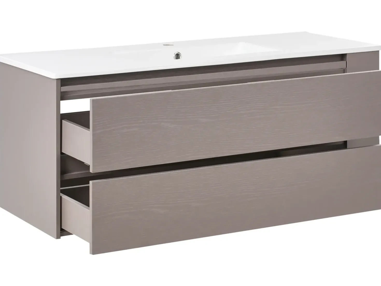 Mobile lavabo a parete con lavabo MANCORA Tortora