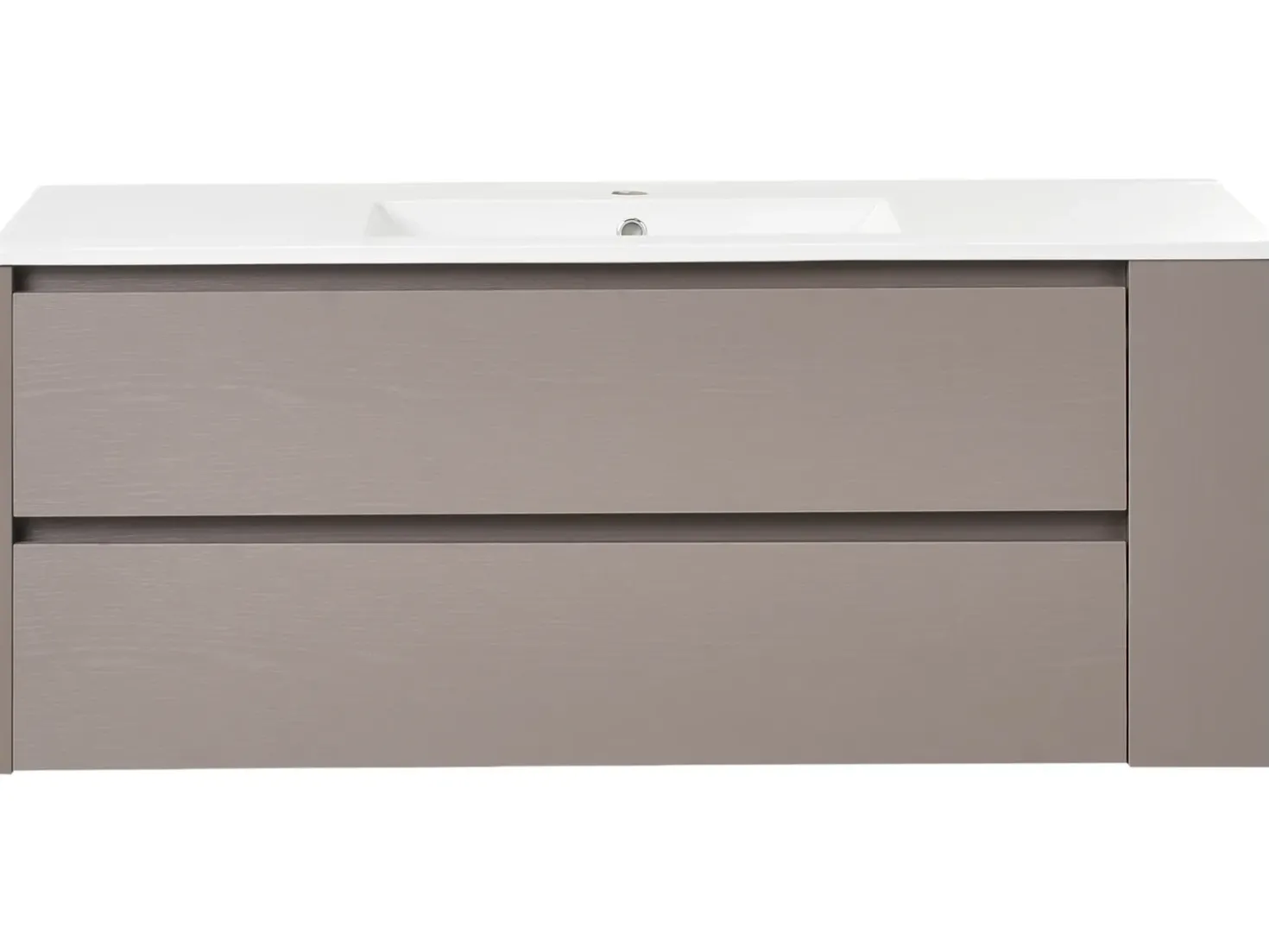 Mobile lavabo a parete con lavabo MANCORA Tortora