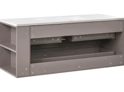 Mobile lavabo a parete con lavabo MANCORA Tortora